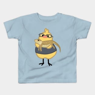 Birdblob w. Bearded Dragon Pet Kids T-Shirt